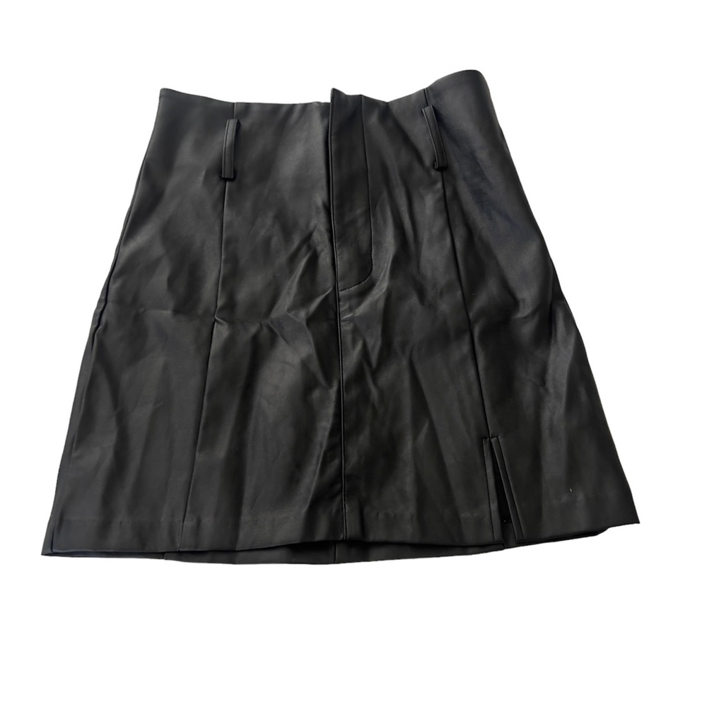 Small Forever 21 Black Leather Mini Skirt